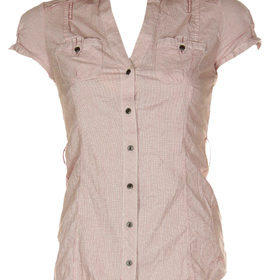 Camasa Bershka Maya Pink cu maneci scurte